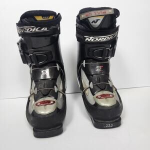Nordica Smartech TFS Ski Boots 23.0 Mondo Warm Fit Comfort Black Silver